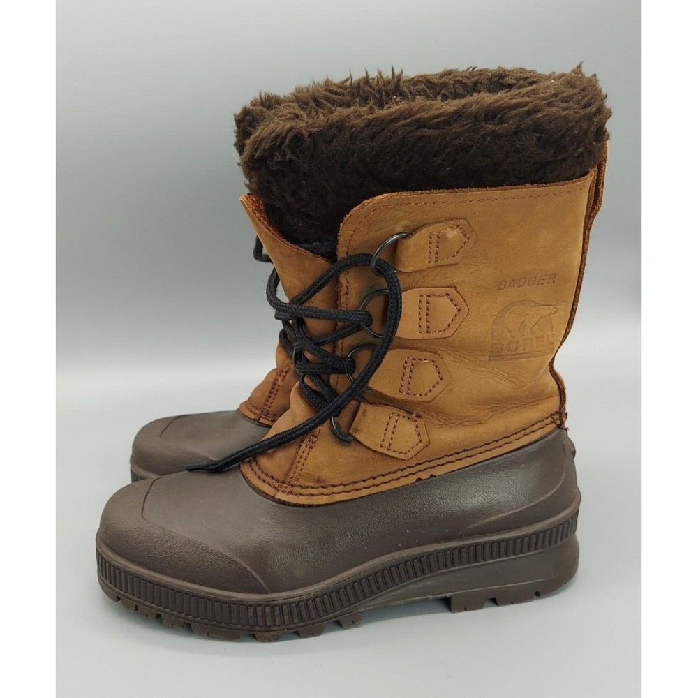 Sorel Badger women's winter‎ boots snow size 6 brown tan